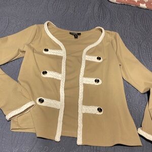 Jacket. Beige and white. Very cute
